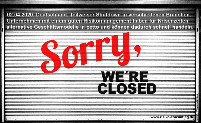 Corona - Risikomanagement ist der beste Schutz gegen den Shutdown