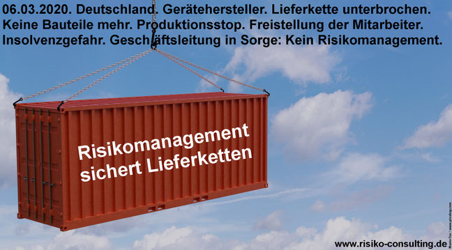 Insolvenzgefahr: Produktionsstop aufgrund unterbrochener Lieferkette