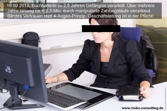Ein internes Kontrollsystem verhindert Veruntreuung und Betrug.