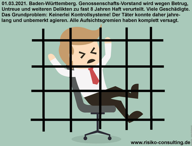 Jahrelanger Betrug. Auch Personen in Aufsichtsgremien können die Sorgfaltspflichten verletzen.