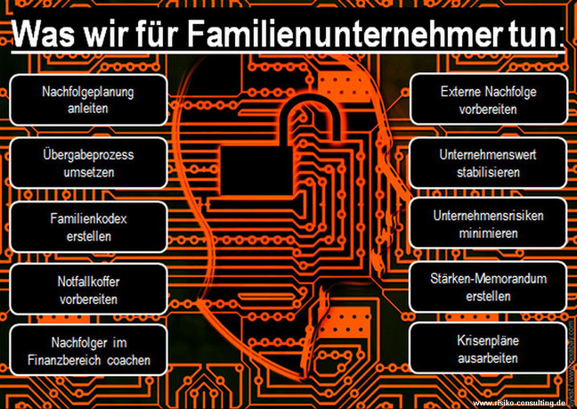 Risiko-Consulting: Leistungen für moderne Familienunternehmen und KMU-Inhaber