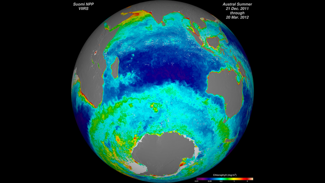 Bonus : la ceinture calcaire de l'Antarctique.