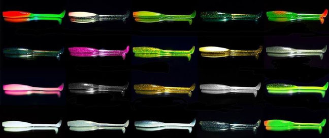 radicalistic shad, handgegossen, Gummifische