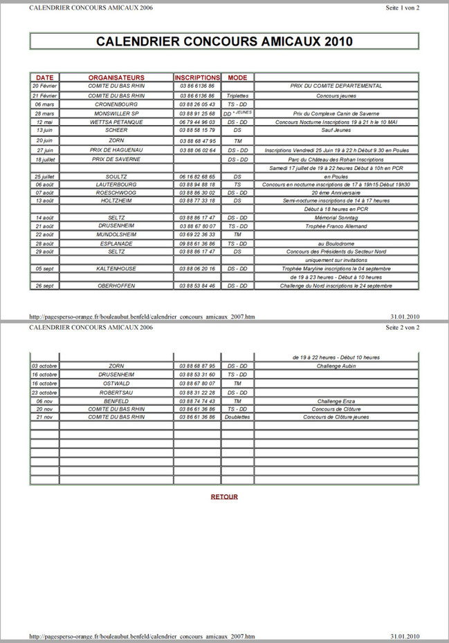 Freundschafts-Turniere Elsass 2010