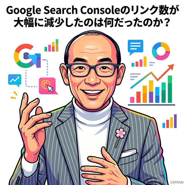 Google Search Consoleのリンク数が大幅に減少したのは何だったのか?