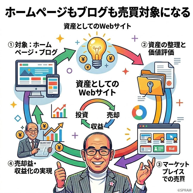 ホームページもブログも売買対象になる