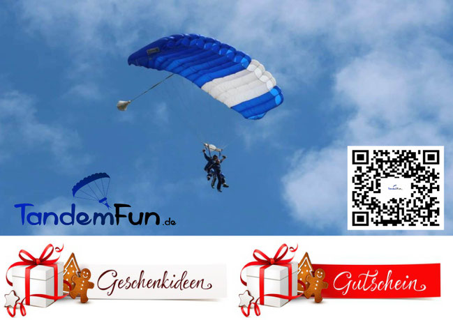 Fallschirmspringen Weihnachten Geschenkgutschein Bayern