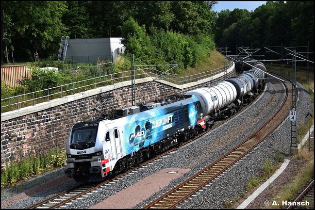 Am 21. Juli 2023 konnte 159 209-6 auf dem Weg nach Neustadt (Donau) in Chemnitz-Süd fotografiert werden