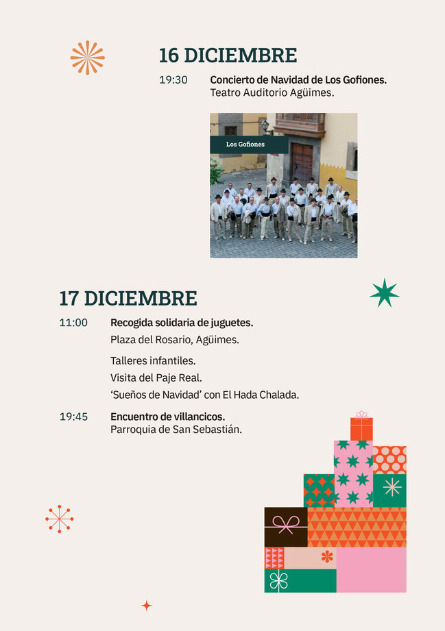 Programa de la Navidad en Agüimes