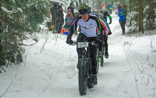 Für die Streckenverhältnisse waren Fatbikes nicht verkehrt © Radsportakademie