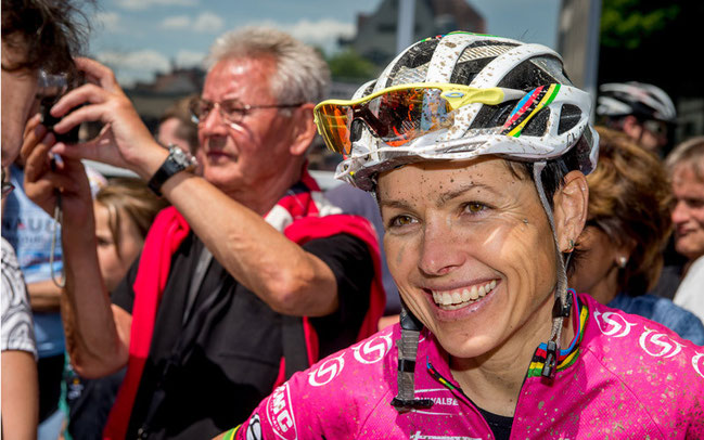 Das Dutzend ist voll: Die deutsche Top-Athletin Sabine Spitz holte ihre zwölfte EM-Medaille © Armin M. Küstenbrück/EGO-Promotion