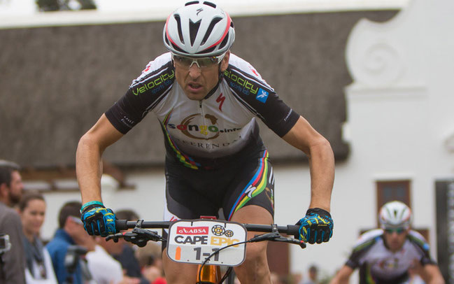 Christoph Sauser beim Absa Cape Epic 2014 © Sportzpics/Karin Schermbrucker