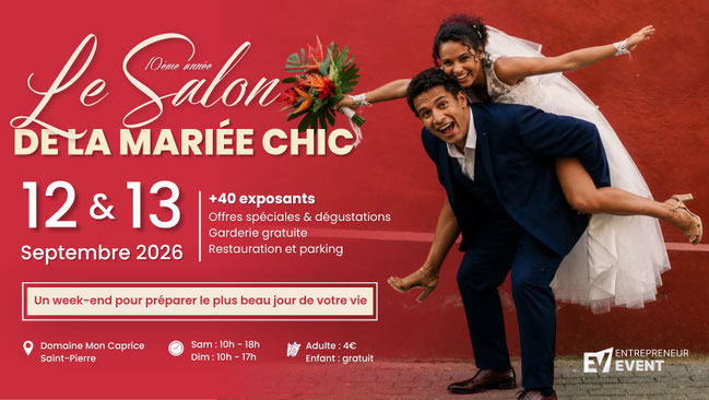 Le Salon de La Mariée Chic - 12 et 13 Septembre 2026