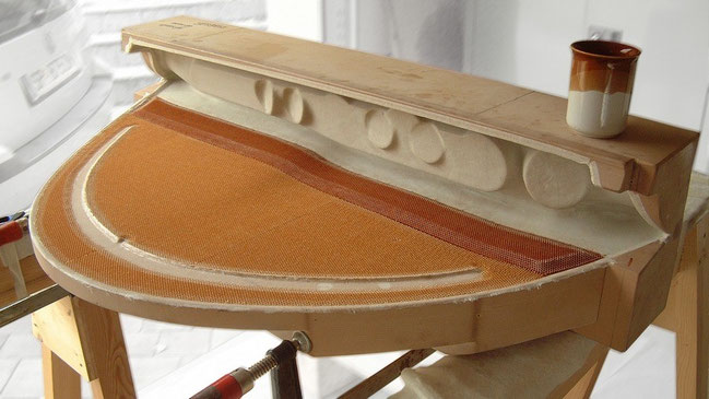 The honeycomb reinforced instrument panel ready to be fitted with it’s inner layer