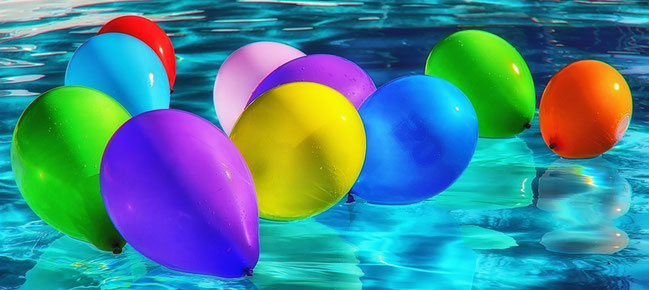 ballons de couleurs pour création de site internet avec e-cime.fr
