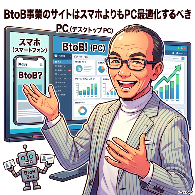 BtoB事業のサイトはスマホよりもPC最適化するべき