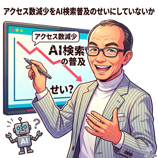 アクセス数減少をAI検索普及のせいにしていないか