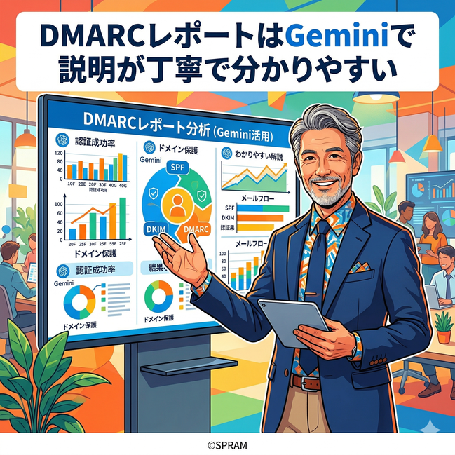 DMARCレポートはGeminiで説明が丁寧で分かりやすい