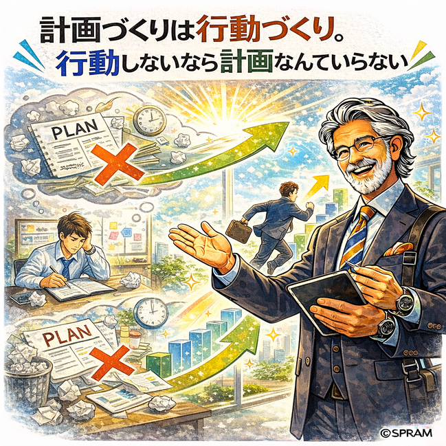 計画づくりは行動づくり。行動しないなら計画なんていらない