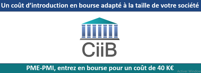 Un coût d’introduction en bourse adapté à la taille de votre société