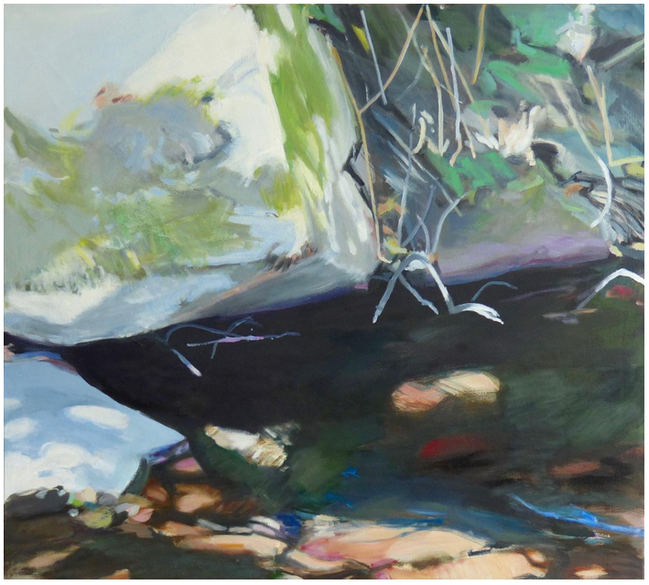 gewonnene Nähe 2017 90 x 100 cm Öl / Leinwand