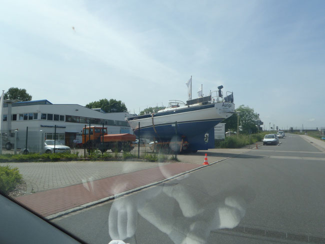 Ankunft auf der Werft