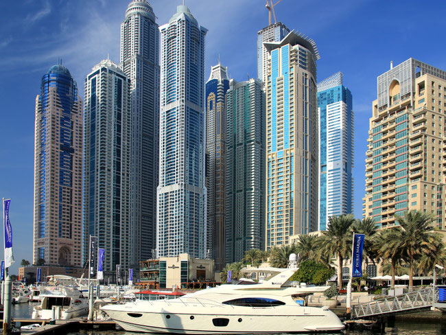 Widok na Dubai Marina