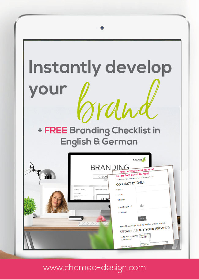 Instantly develop your Brand+ Free Brandng  Checklist in English & German