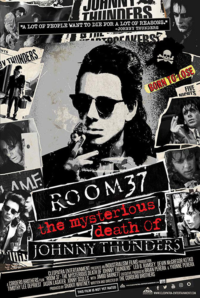 Room 37 The Mysterious Death Of Johnny Thunders, Movie, trailers, hd, borntoloose,heheartbreakers, New York Dolls, cleopatra entertainment, Johnny Thunders, biography,