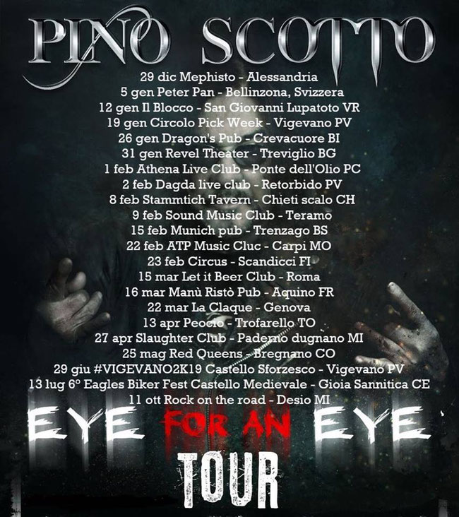 Eye For An Eye Tour, Pino Scotto, Rockers and other animals