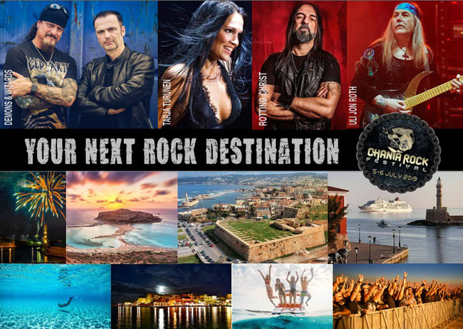 Chania Rock Festival 5-6 July 2019, rockersandotheranimals, rock news, rock magazine