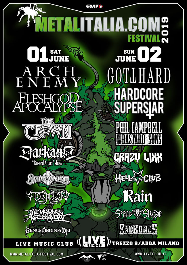 Metalitalia Festival 2019, Line-Up, Vertigo, Eagle Booking Live Promotion,
