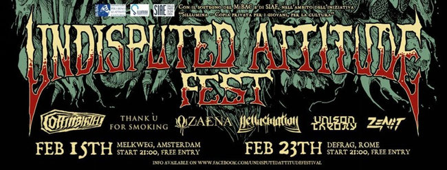Undisputed Attitude Festival 2019: Kick Agency and Time to Kill Records launch free entry showcases in Amsterdam and Rome
