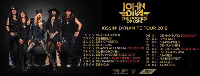 John Diva & The Rockets Of Love, new video, Blinded, Rockers And Other Animals, Rock News, Kissin' Dynamite Tour 2019, Rock Magazine, Rock Webzine,