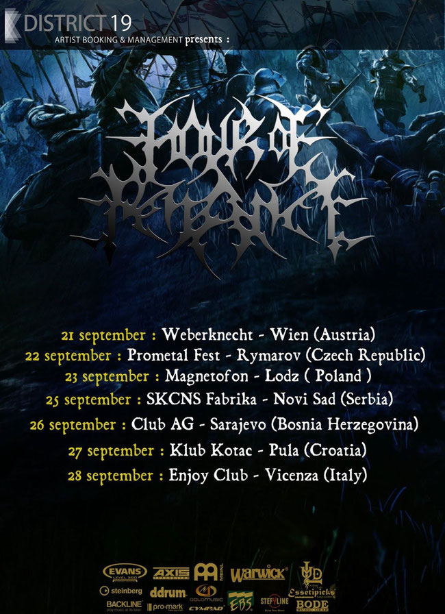 HOUR OF PENANCE: Italian death metallers announce new European tour dates!