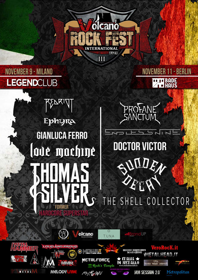 Volcano Rock Fest: two shows in Milan and Berlin this week