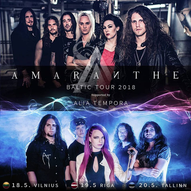 ALIA TEMPORA on tour with AMARANTHE