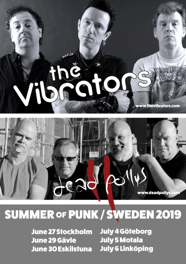 Dead Pollys, Summer Of Punk, Sweden, 2019, Tour, The Vibrators, Rockers And Other Animals, Rock News, Rock Magazine, Rock Webzine