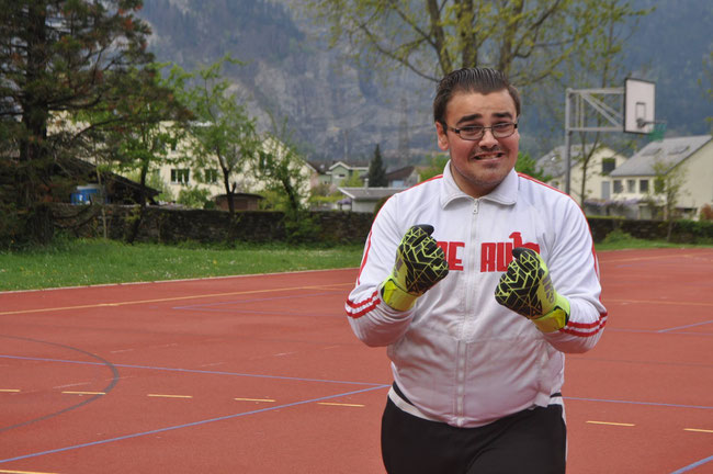 Daumen hoch: Ramadan Fragnito gelang ein Doppelpack!