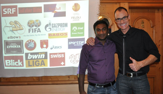 Dirosan Theivendram (links) und Simon Bosshard (rechts) aka TheiBoss