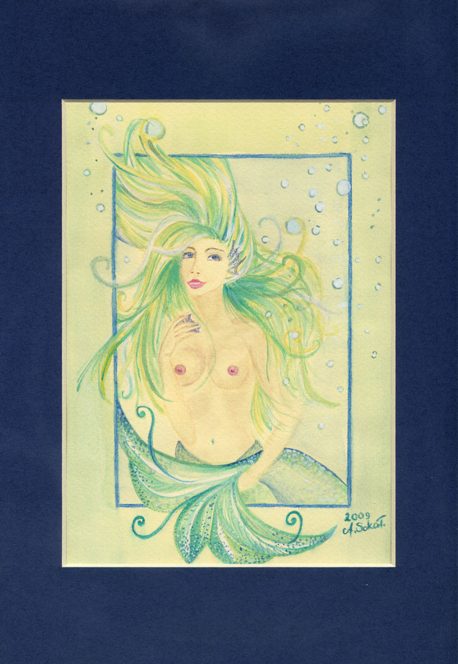 Green mermaid, 2009, A4