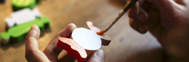 Jeux géants en bois originaux et colorés peints à la main