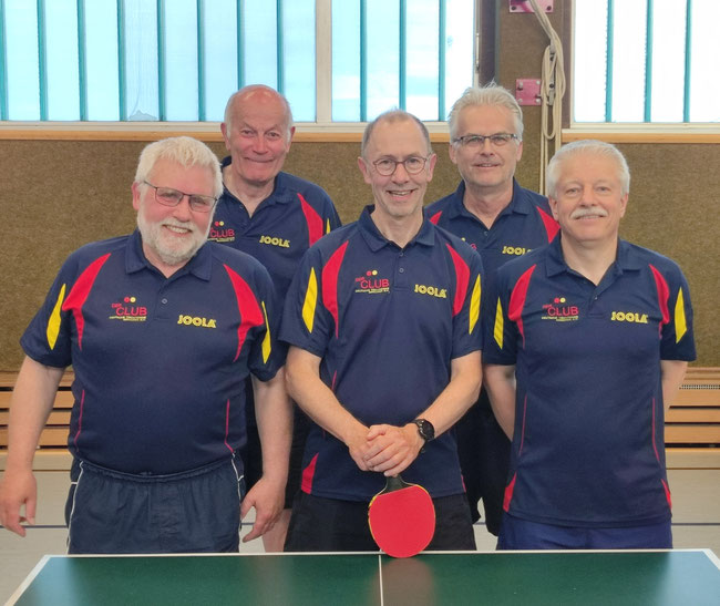 Von links nach rechts: Axel Brocke, Alfons Högemann, Martin Brocke, Wolfgang Heise, Thomas Gerstmann (Foto: TTC Werne)