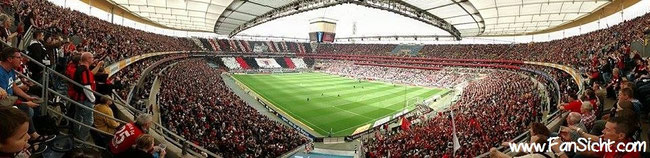 Blick in den Deutsche Bank Park Stadion vom Eintracht Frankfurt