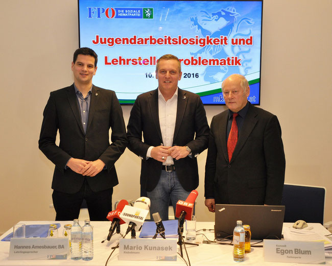 Pressefoto Amesbauer, Kunasek, Blum © FPÖ-Steiermark/Wagner 