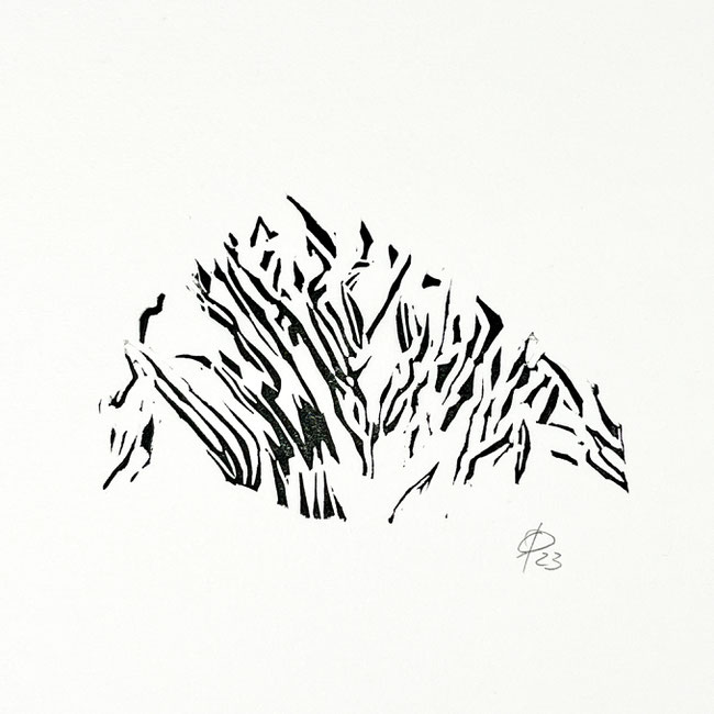 Formation, Linoldruck auf Japanpapier