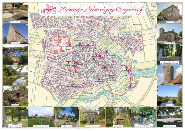 Der "Historische Stadtrundgang" mit seinen verschiedenen Anlaufpunkten.