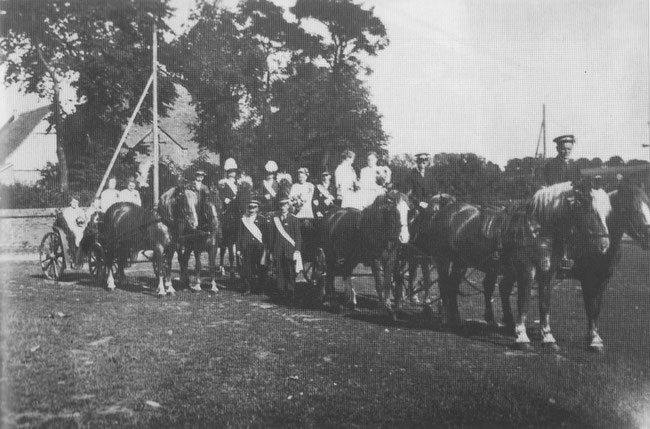 Schützenfest 1920. (Aus dem Buch "Alt Borgentreich in Bildern" von Bernhard Kösters)