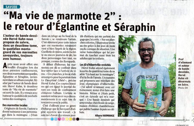 Le retour d'Églantine et Séraphin, Ma vie de Marmotte - Tome 2. Dapuhiné Libéré juillet 2021