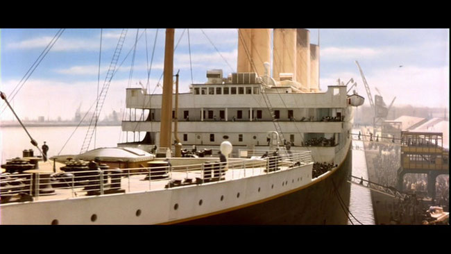 Il transatlantico Titanic creato in CG nel 1997 dalle sapienti mani di James Cameron